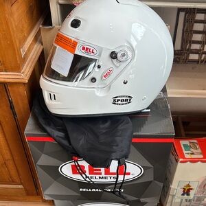 Bell Full-Face Racing Helmet in White